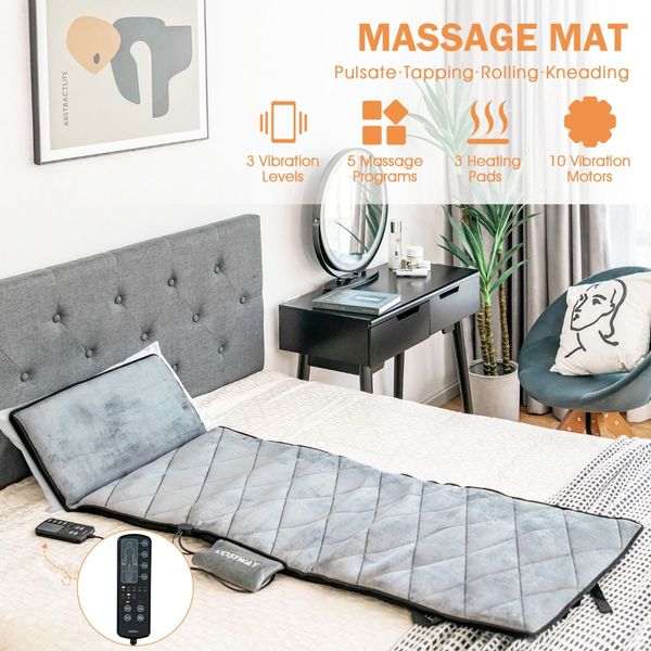 Vibration Massage Mat with 5 Vibration Modes for Easy Operation