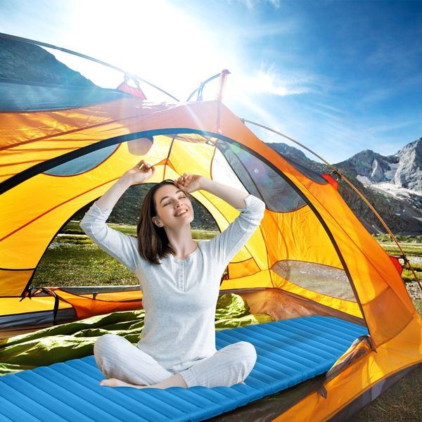 Inflatable Waterproof Sleeping Pad with Lightweight and Portable Design for Camping