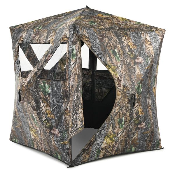 Portable Hunting Blind with Ground Stakes & Tie-downs for Deer and Antelope