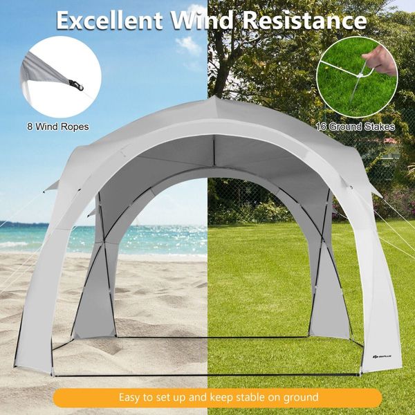 Patio Sun Shade Shelter Canopy Beach Tent for Outdoor