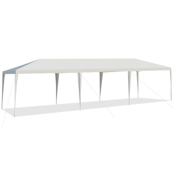 3m x 9m Outdoor Waterproof Canopy with Connection Stakes & Ropes