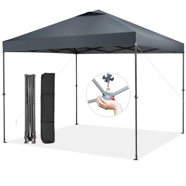 3m x 3m Height-Adjustable & Tiltable Pop-up Canopy with Carry Bag