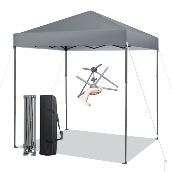 2 x 2m UPF 50+ Outdoor Pop-up Canopy with Adjustable Heights & Carry Bag