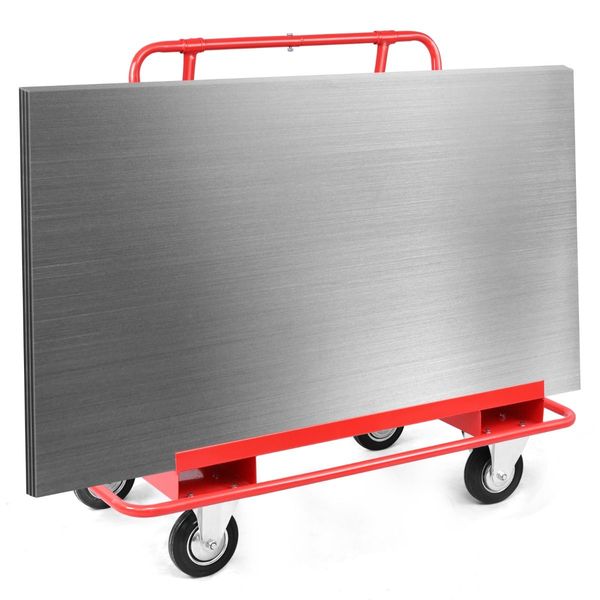 350 kg Heavy-Duty Rolling Drywall Cart Dolly for Handling Wall Panels