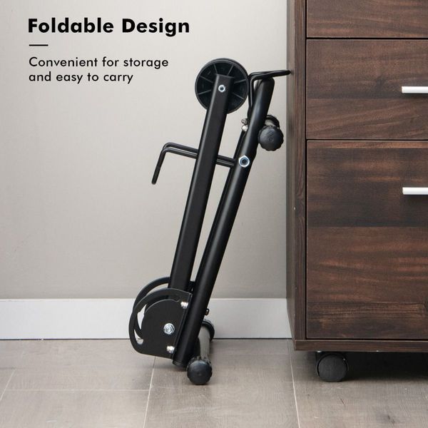 Foldable Bicycle Floor Parking Rack with non-slip foot pads for Garage