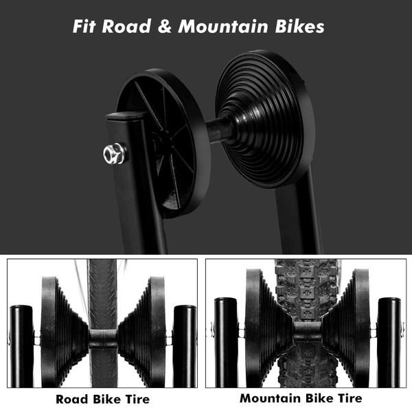 Foldable Bicycle Floor Parking Rack with non-slip foot pads for Garage