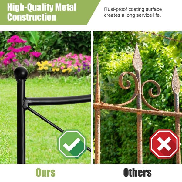 5-Panel Folding Wire Fence with Interlocking Design