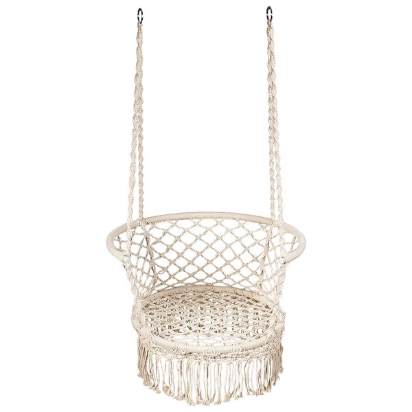 Folding Hanging Chair with Braided Brushes up to 160kg Loadable