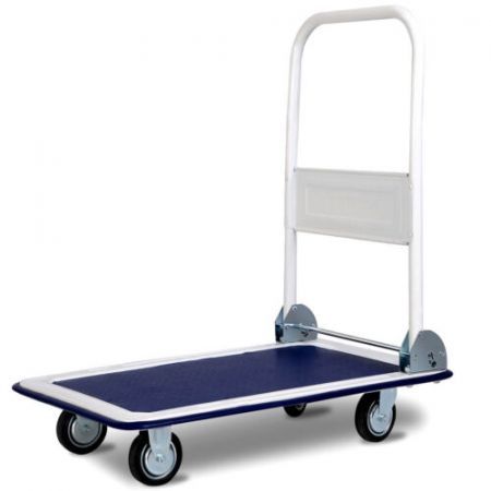 Folding Push Cart Dolly with 360 Degree Swivel Wheels for Garage/Kitchen