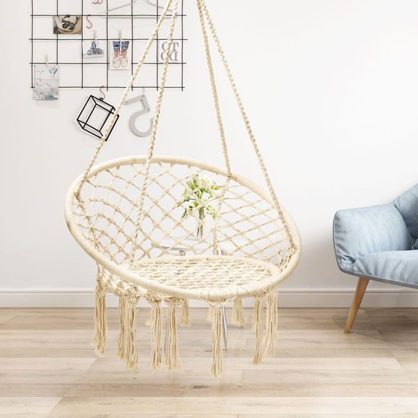 Macrame Hammock Swing Chair for Relax (without Metal Stand)