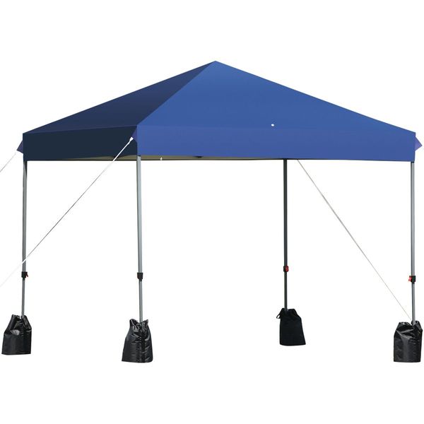 Outdoor Popup Folding Canopy Tent with Roller Bag and Sand Bags