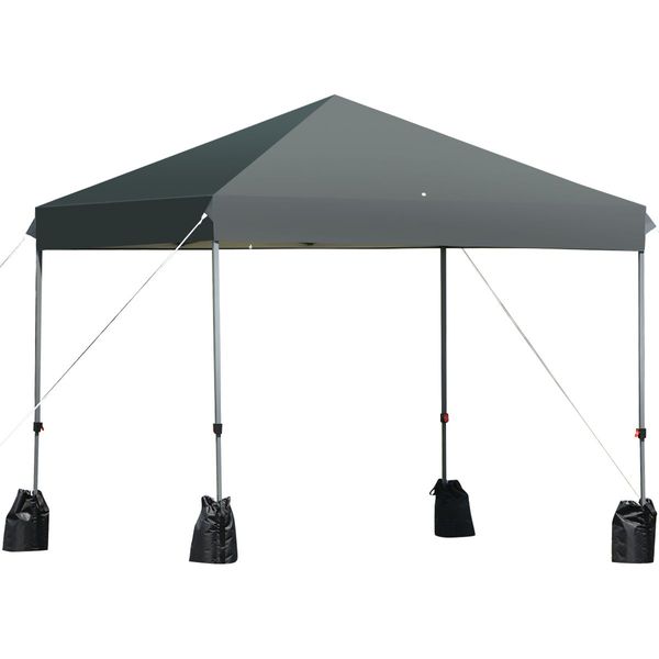 Outdoor Popup Folding Canopy Tent with Roller Bag and Sand Bags