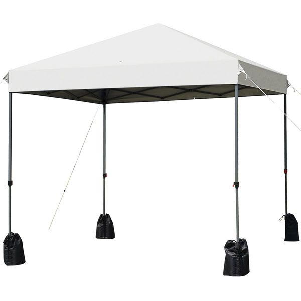 Outdoor Popup Folding Canopy Tent with Roller Bag and Sand Bags