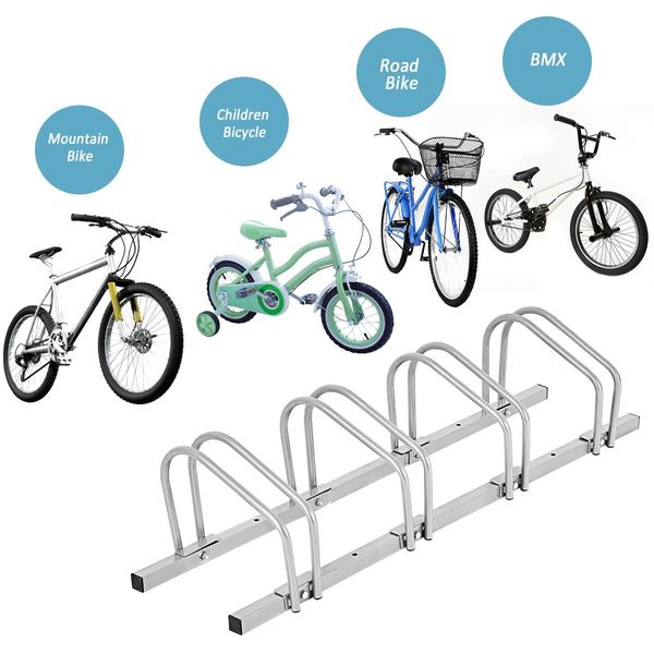 4 Bike Stand Rack Bicycle Storage