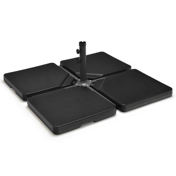 4Pcs 13L Cantilever Offset Patio Umbrella Base