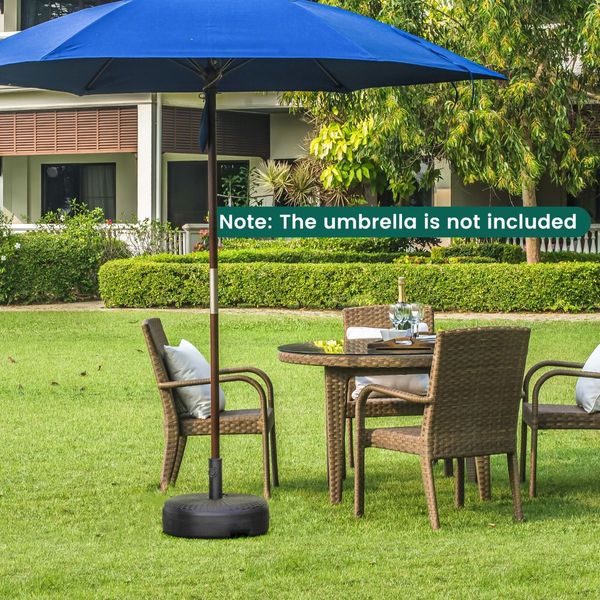 Round Fillable Umbrella Base Stand for Patio Market Table Umbrella