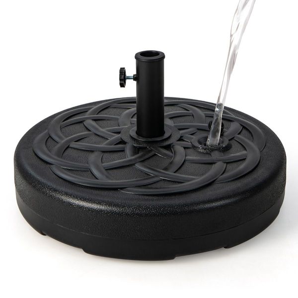 56 cm Fillable Round Umbrella Base Stand with 26 KG Weight Capacity