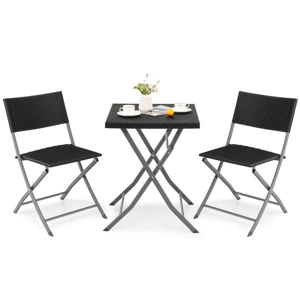 Functional 3-Piece Bistro Set for Garden