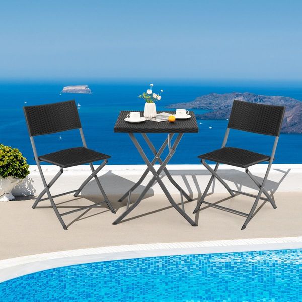 Functional 3-Piece Bistro Set for Garden