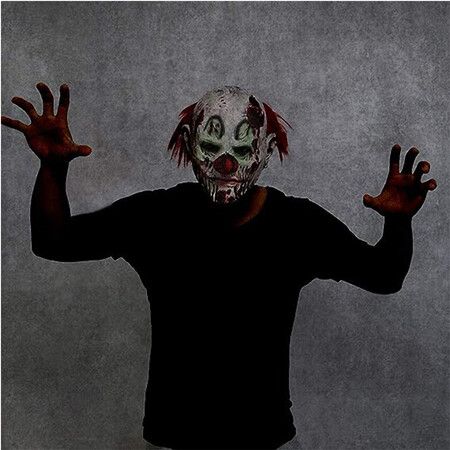 Horror Evil Clown Mask Halloween Costume Zombie Mask