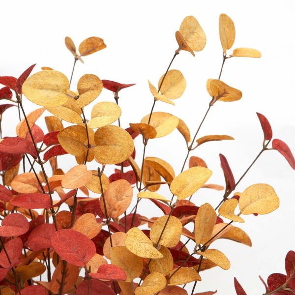 6 Pcs Artificial Eucalyptus Stems Fall Decorations with Fall Eucalyptus Leaves Autumn Decorations for Office and Home Artificial Plants for Floral Arrangement