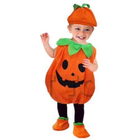 Children Halloween Pumpkin Costume, Halloween Costume for Boys Girls FOR Height 85-95cm