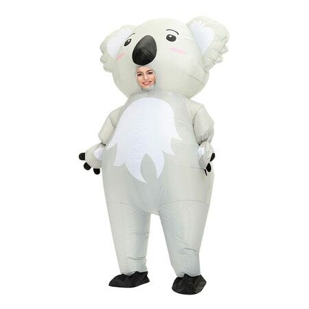 Inflatable Koala Costume Funny Blow up Costume Cosplay Party Christmas Halloween Costume for Adult and Kid