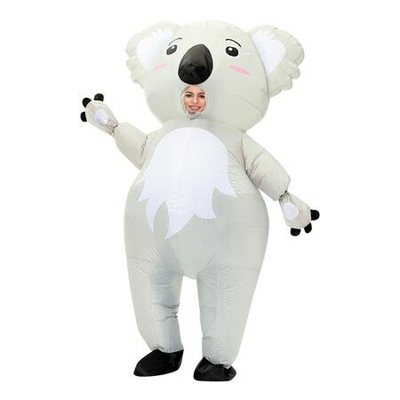 Inflatable Koala Costume Funny Blow up Costume Cosplay Party Christmas Halloween Costume for Adult and Kid