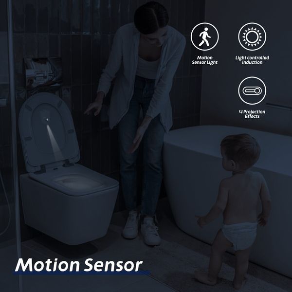 Toilet Night Light,Motion Activated Projector Light, Fun Pictures, Cartoons, LED, Sensor Bathroom Nightlight, Fun Novelty, Potty Training ???