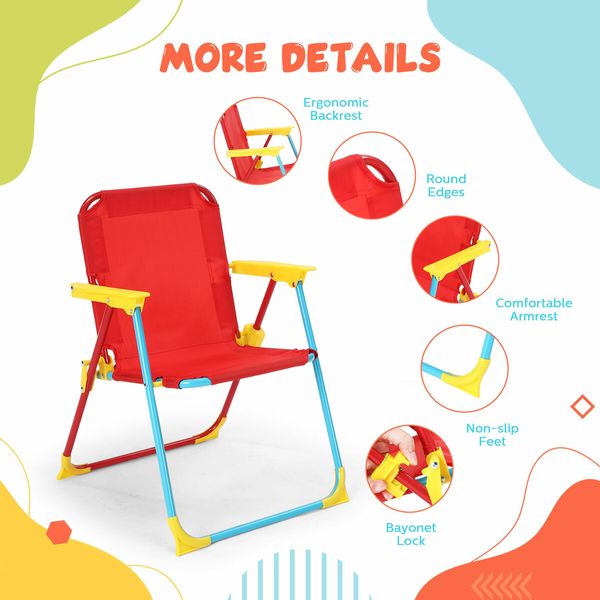 Kids Table and Chairs Set 4 In 1 Outdoor Picnic Children Desk Seat Folding Beach Sun Shade Toddler Play Activity Toy Height Adjustable Umbrella