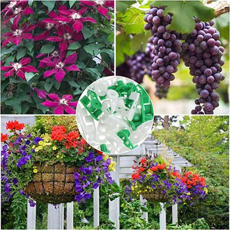 60 Pcs 360 Degree Adjustable Plant Stem Training Clips Plant Branches Bender Clips Plant Low Stress Training Control Green