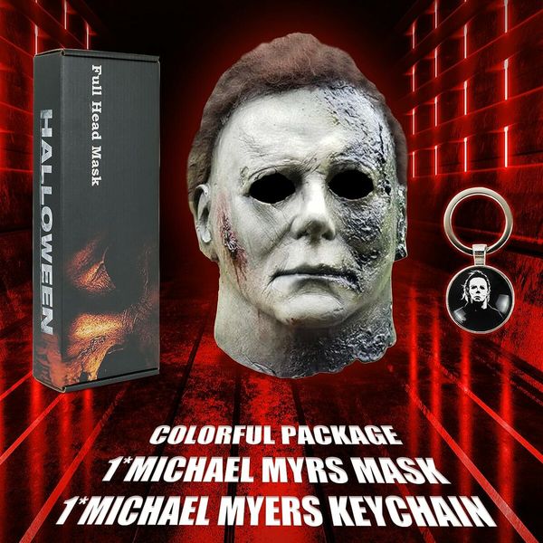 Halloween Michael Myers Mask, Halloween Horror Cosplay Scary Black Halloween Mask