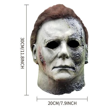 Halloween Michael Myers Mask, Halloween Horror Cosplay Scary Black Halloween Mask