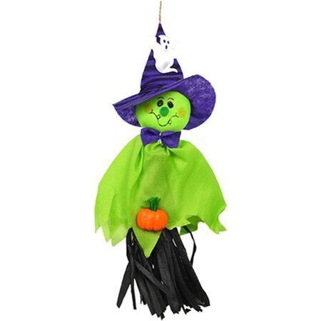 Halloween Horror Haunted Prop House Outdoor Yard Patio Layout Decoration Festival Hanging Ghost Garland,Green