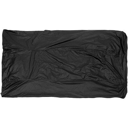 Rowing machine cover polyester fibers robust dust protection weather protection waterproof 285 x 51 x 89 cm black