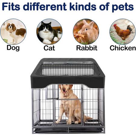 Dog Pen Cover Pet Playpen Cover, Dog Sun Proof Top Cover Fits All Pet Pen 36 Inch 4 Panels (Playpen Not Include)