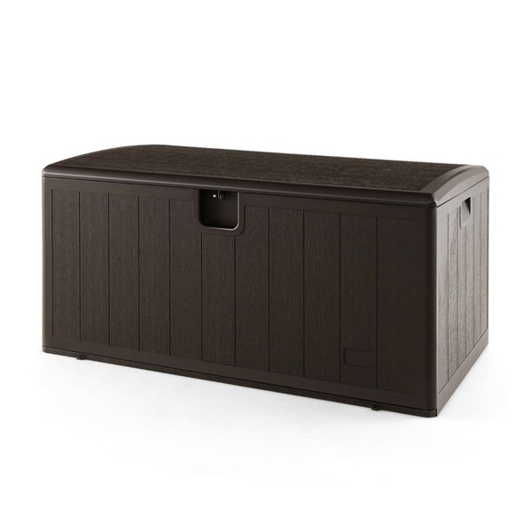 492 L Outdoor Storage Box with Flip Lid and Lock Hole