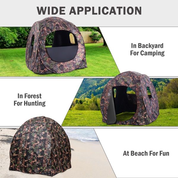 3-Person Pop Up Hunting Blind with Carrying Bag