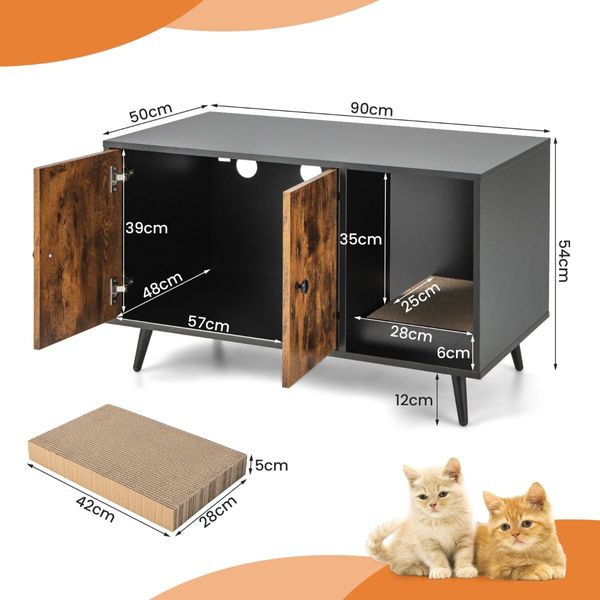 Modern Hidden Cat Litter Box Furniture for Indoor Cats