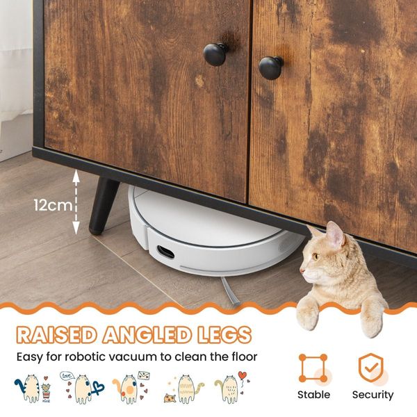 Modern Hidden Cat Litter Box Furniture for Indoor Cats