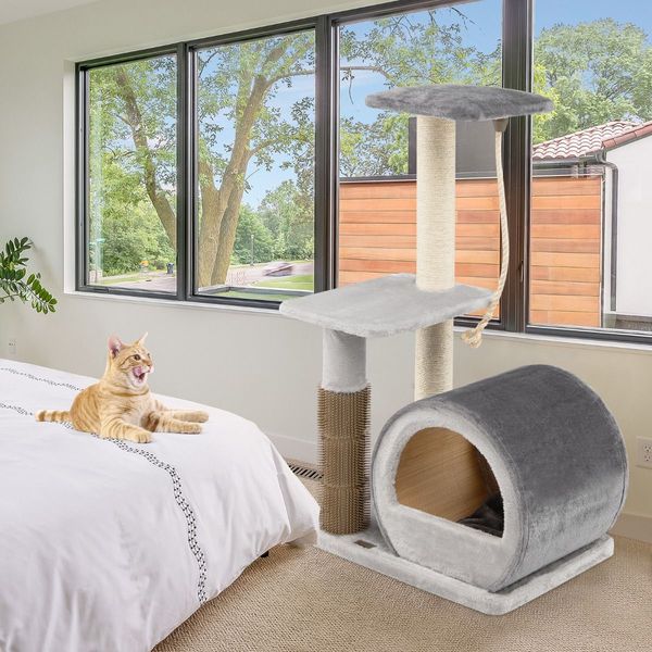 Multi-level Cat Tree Tower with Top Perch for Pet