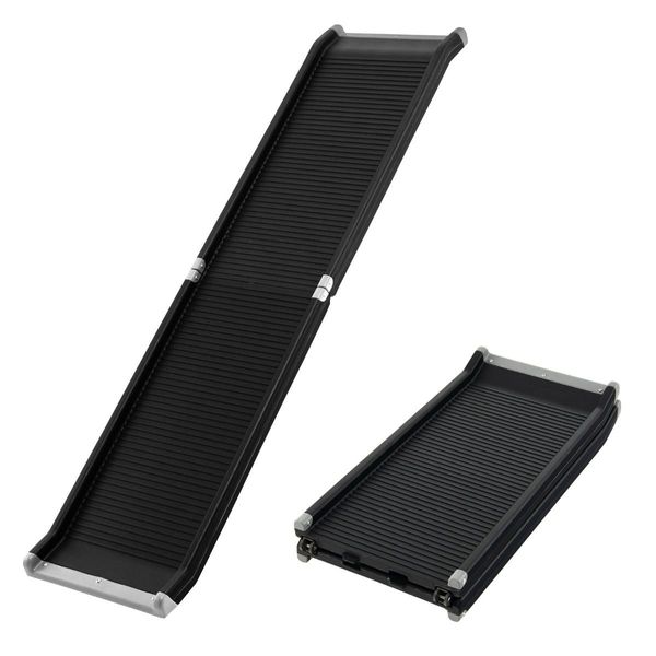 160cm Folding Pet Ramp with Non-slip Surface for Car & Bed