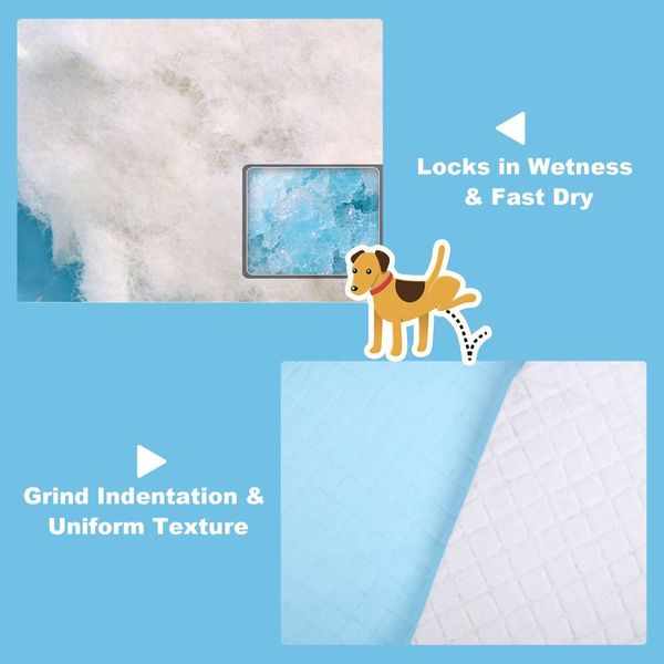 100 Pcs Extra Large Dog Pee pads with Super Absorbent & Leak-Proof