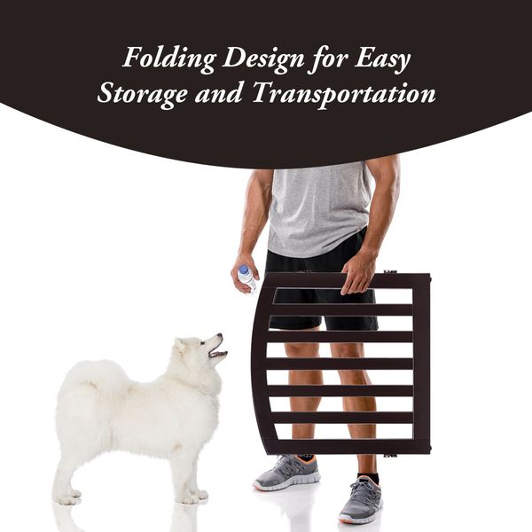 61 cm 3 Panel Configurable Folding Wood Pet Dog Safety Fence