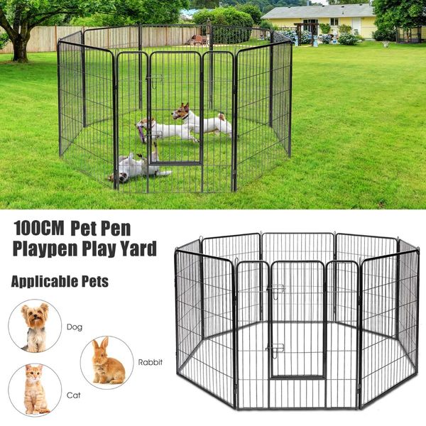 100cm 8 Panel Height Pet Playpen with Anti-Rust Material for Dog/Cat