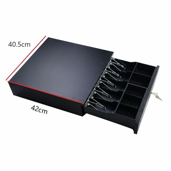 Cash Register Drawer with 3 Removable Coin Trays