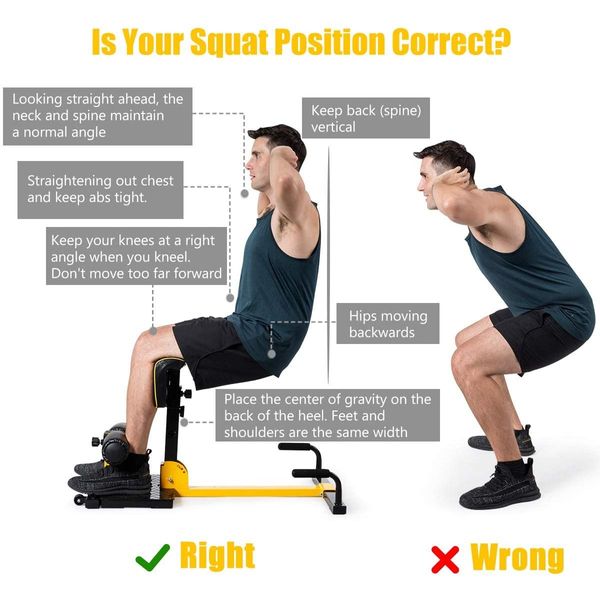 8-in-1 Deep Squat Machine with Anti-Skid Measures