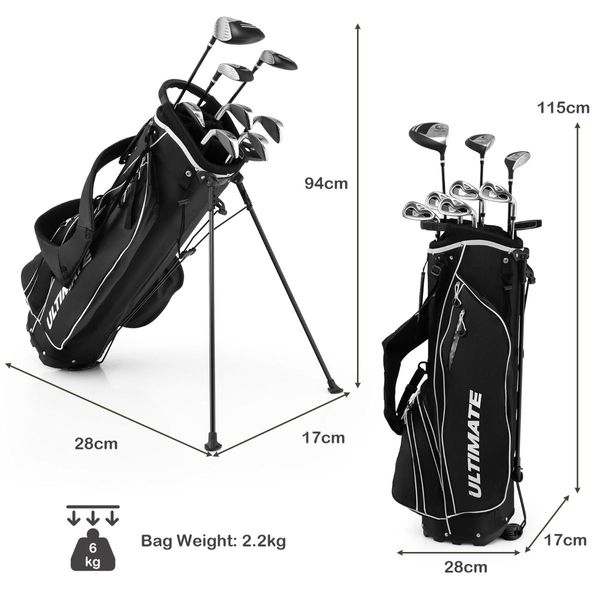 Complete Golf Club Package Set with oversize aluminum driver for Outdoor Use