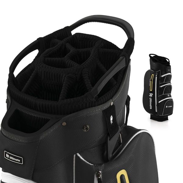 Golf Cart Bag with 15 Way Top Dividers Including Individual Putter Well