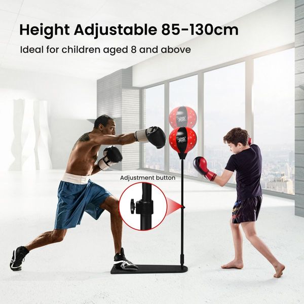 Inflatable Boxing Ball with Boxing Gloves & Air Pump for Kid